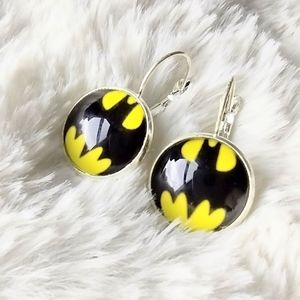 Gotham Batman DC Comics Cabochon Earrings